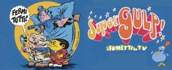 Logo di "SuperGulp!" e i protagonisti di Nick Carter