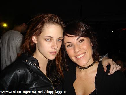 Federica De Bortoli con l'attrice Kristen Stewart