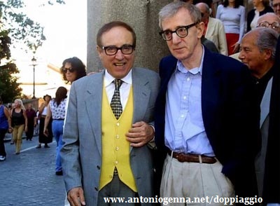 Foto di Oreste Lionello con Woody Allen