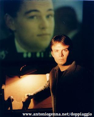 Francesco Pezzulli e, dietro, Leonardo DiCaprio