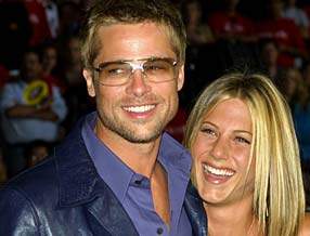 Brad Pitt e Jennifer Aniston alla premiere di "Rock Star" nel settembre 2001