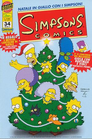Copertina numero 34 con le cartoline di Natale