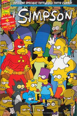 Copertina numero speciale "I Simpson" allegato al Calendario Folle 2002