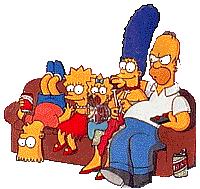 Simpson su divano