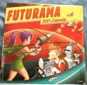 Calendario Futurama 2001