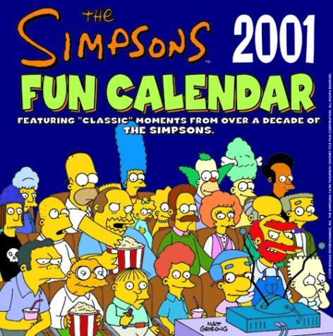 I Simpson 2001 Fun Calendar