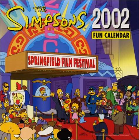 I  Simpson 2002 Calendario Folle (Copertina dell'ediz. originale)
