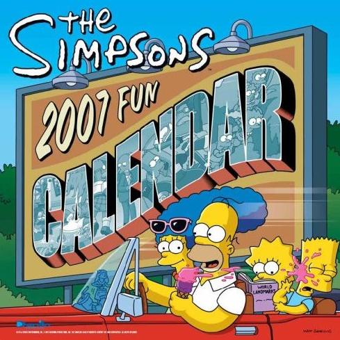 The Simpsons 2007 Fun Calendar