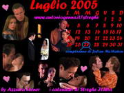 Calendario di luglio 2005 - Azzurra Turner